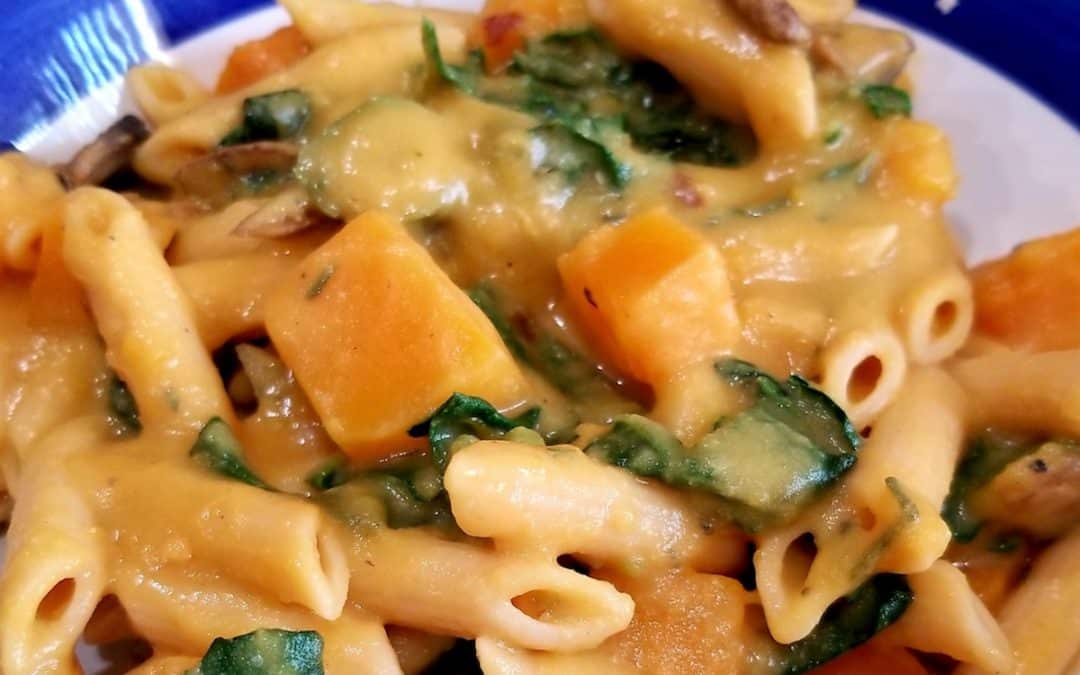 Easy Penne with Creamy Butternut Squash Sauce