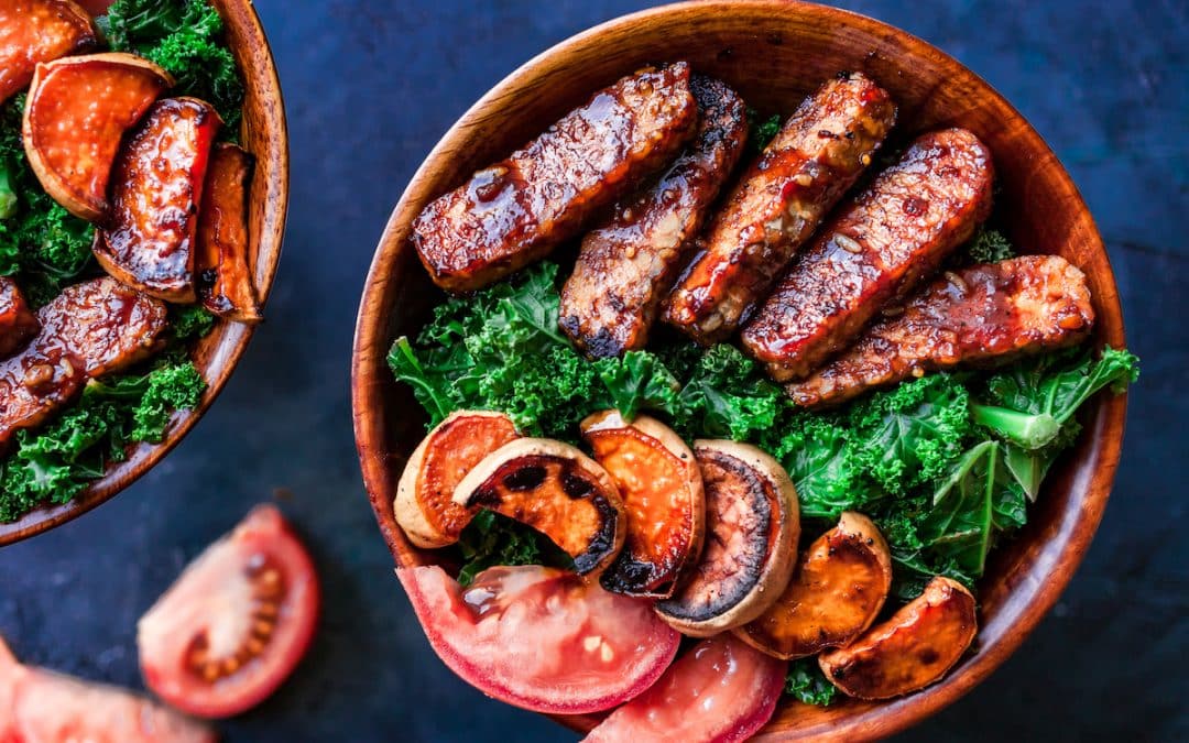 BBQ Tempeh Soul Food Protein Bowl
