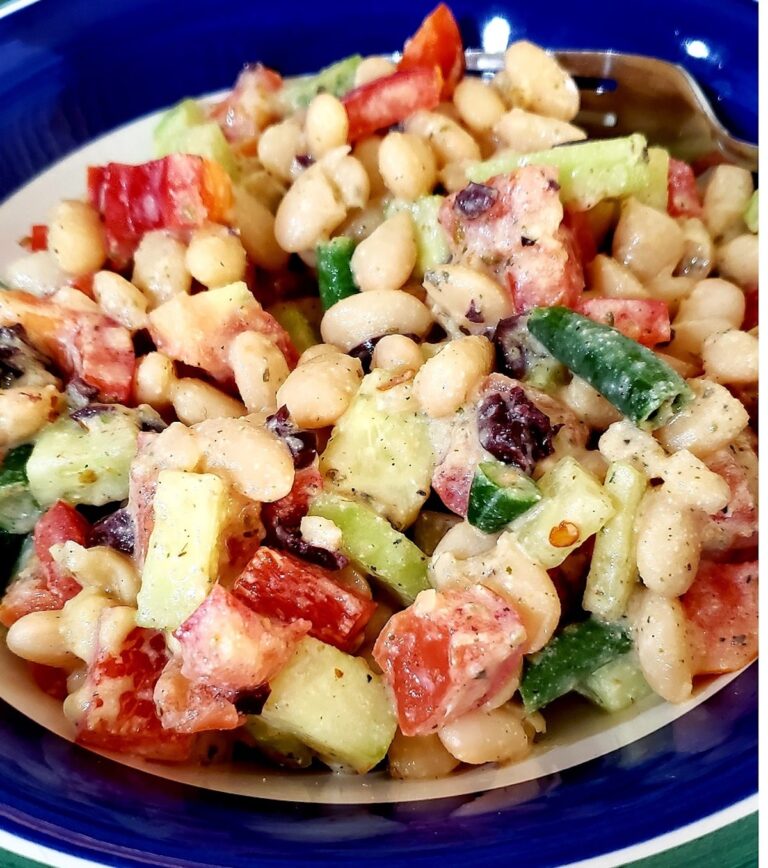 Protein-Packed Mediterranean White Bean Salad