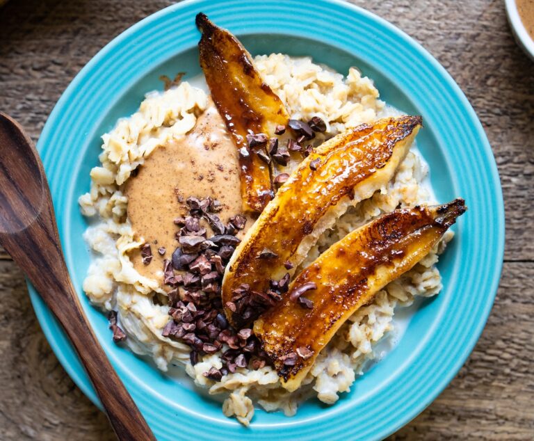 Caramelized Banana Protein Oatmeal
