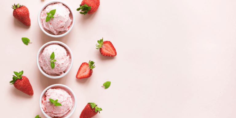 Homemade Strawberry Dairy-Free Ice Cream
