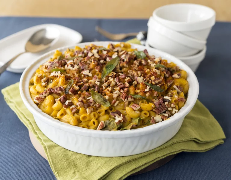 Butternut Squash Mac n’ Cheese with Crispy Sage